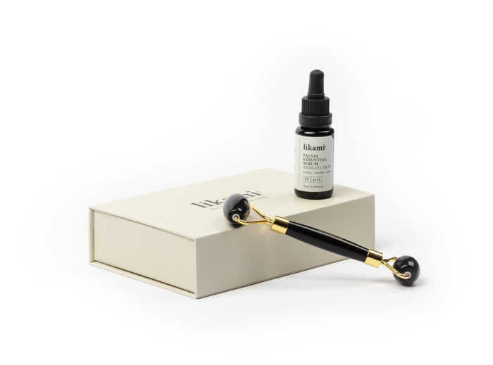 Set: Facial Essential Serum + Facial Lifting Roller